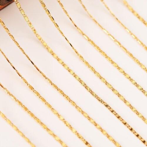12pc 50cm Gold Necklacel figaro link Chain for Men Women girls beads Necklace Bracelet Hig Quality box chain charms bridal gifts