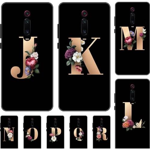 For Xiaomi Redmi K20 Pro K20 Xiaomi Mi 9T Pro 9 T 6.39" Case Funny Custom Name Letter Couple Cover Fashion Black TPU Soft Coque