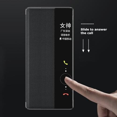 Smart View Case For Huawei Mate 40 Pro Auto Sleep Wake Up Flip Cover Hard Phone Case For Huawei Mate40 Pro+ Plus Fundas Capa