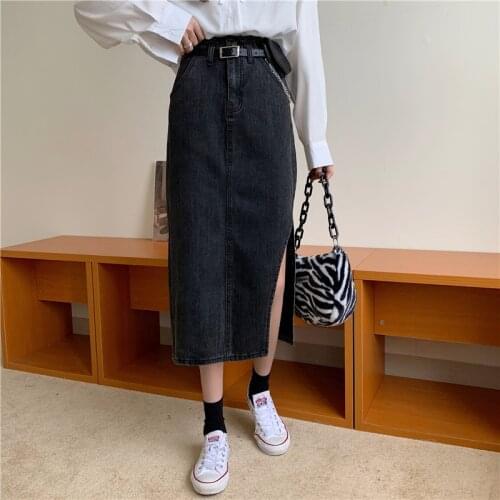 Cheap wholesale 2021 spring summer autumn new fashion casual sexy women Skirt woman female OL long skirts Vy3010