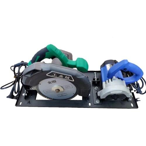 Double saw blade flip-chip sliding table saw precision woodworking table saw all-in-one machine decoration dust-free saw