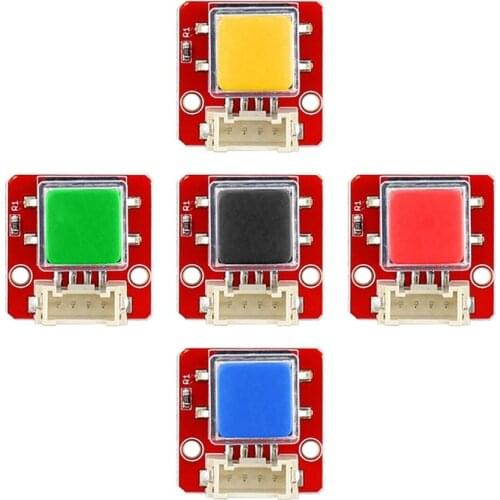 Elecrow 5pcs/lot Crowtail Button Module 2.0 for Electronic DIY Starter Kit 2X2CM Big Switch Botton Analog Module for Arduino