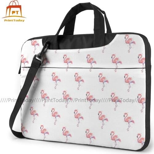 Flamingo Laptop Bag Case Protective Vintage Computer Bag Bicycle Crossbody Laptop Pouch