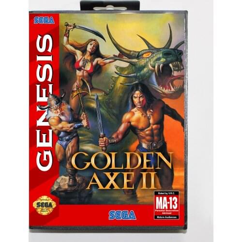 Golden Axe II 16bit MD Game Card For Sega Mega Drive/ Genesis with Retail Box