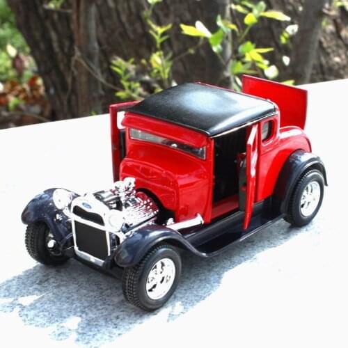 Classic 1:24 1929 Ford Metal Alloy Model Car,Premium Collection&Gift Hood Classic Car Model Decoration,Free Shipping