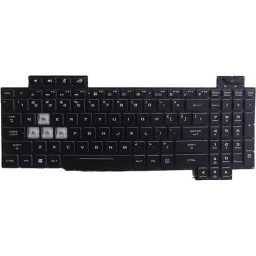 Laptop Keyboard Backlit English PC Computer Notebook Repair Accs Black for Asus ROG STRIX SCAR II GL704 GL704GS GL704GV