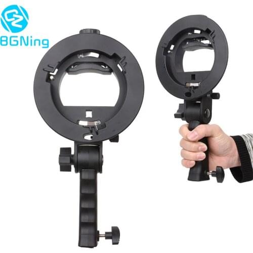 BGNing S-Type Bracket Softbox Umbrella handle Holder for Bowens Mount Adapter for Speedlite Flash Light Photo studio Accessories