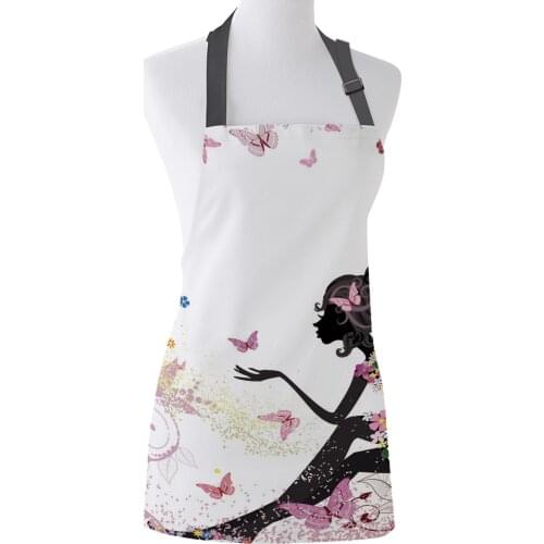 African Women Girl Printed Kitchen Aprons Durable Comfortable Cleaning Tool Female Couples Housewife Cooking Baking Bib