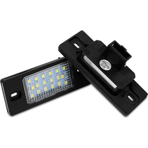 2Pcs No Error For VW Led Number License Plate Light Assembly Car Luz Lighting Bulbs For Volkswagen Golf 5 Touring Touareg Tiguan