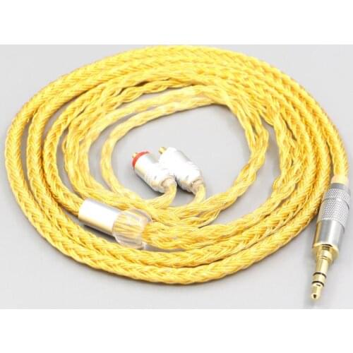 LN007356 16 Core OCC Gold Plated Braided Earphone Cable For Sony XBA-H2 XBA-H3 XBA-Z5 xba-A3 xba-A2