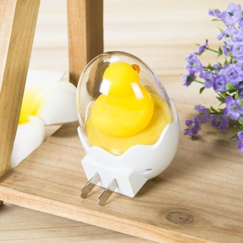 Wall Socket Lamps LED Night Light AC 110V 220V EU Plug Remote Control Yellow Duck Bedroom Lamp Gift for Children Cute