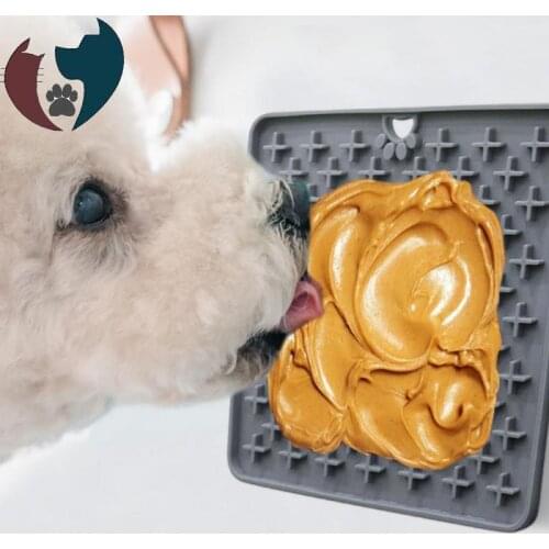 New Silicone Dog Feeder Lick Mat Cat Feeder Licking Pad For Dogs Cats Lickimat Dog Bath Buddy Slow Food Sucker Lick Pad Pet