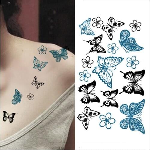 NEW 2020 Temporary Tattoo Sticker Waterproof Decals Fake tatoo Art Taty Womens Cute Cat Pattern Tattoo Sticker