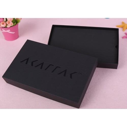 Wholesale Custom Printed Packaging Black Magnetic Foldable Cardboard Paper Gift Box ---DH10643