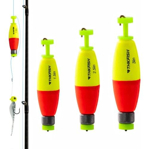1 piece Foam Fishing Float Buoy 1.5in 2.5in 3in Floating Buoyancy EVA Fishing Bobber Flotador Weighted Snag On Float for Fishing
