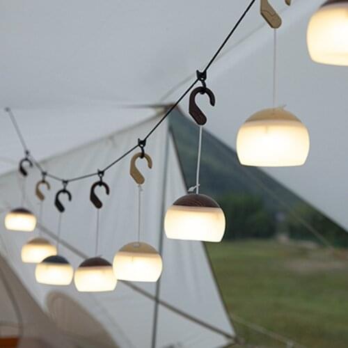 Portable LED Camping Lantern Soft Light Camping LED Lamp HANGing Atmosphere Lamp Tent Emergency Night Light Travel Hiking