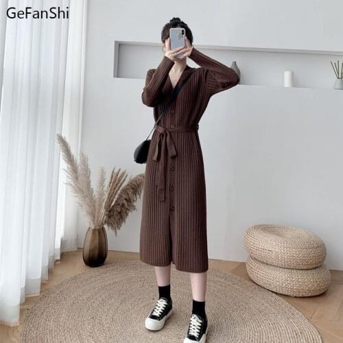 2012 New Fashion Autumn Winter Women Dresses Casual Long Sleeves V-neck Knitting Dress Elegant Slim Office Lady Dress