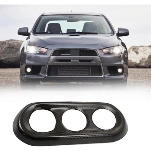 08-15 Center Console Control A/C Button Panel Cover Trim for Mitsubishi Lancer Evolution EVO X M7 Carbon Fiber AC Trim