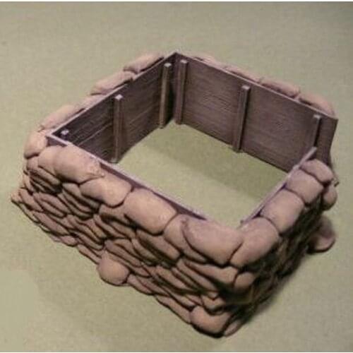 1:72 Scale Die-casting Resin Scene Model 35908 Resin Sandbag Model Unpainted Free Shipping