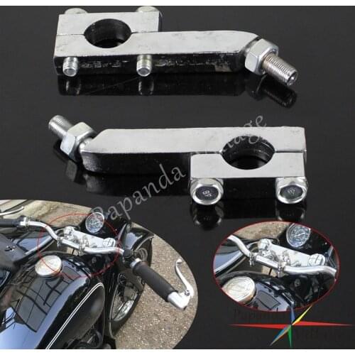 1 Pair Retro Classic Handlebar Bracket Handle Bar Relocation Mount Holder Case for BMW K750 KS750 Zündapp Dnepr BW40 R71 R75 M72