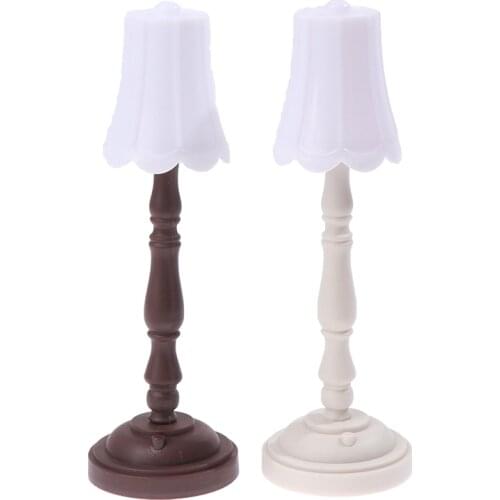 1Pcs 1:12 Dollhouse Miniature Floor Lamp LED Light Dollhouse Furniture Toy For Dollhouse Decals