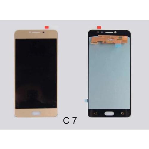 100% Super Amoled For Samsung Galaxy C7 C700 C7000 LCD Display +Touch Screen Digitizer Assembly free shipping