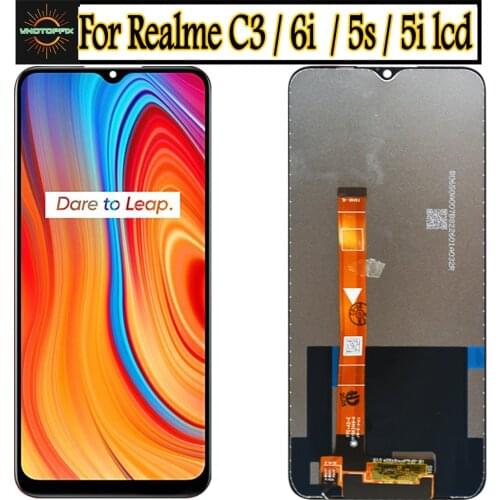 100% Tested For OPPO realme C3 RMX2027 LCD Display Touch Screen Digitizer Assembly Replacement For phone 6.5" Realme C3 LCD