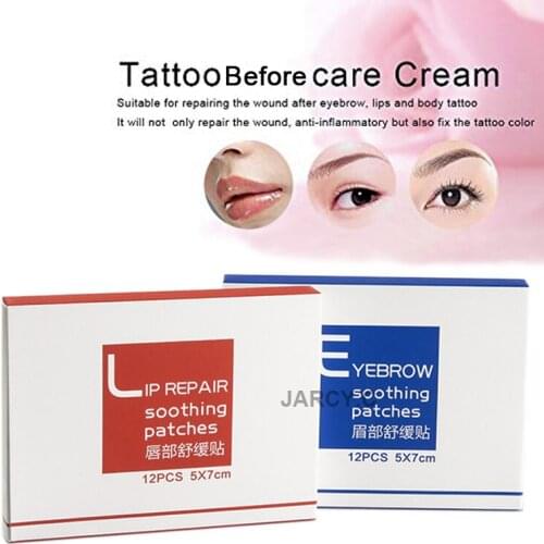 12Pcs PCD repair cream strong tattoocare lip paste p.c.d for permanent make up tattoo Accessories tattoo eyebrow set microblading take care paste