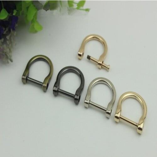 2 pcs D Ring Angle Edged D-rings Loop Ring for Buckle Straps Bags Belt fit 1 Inch Webbing DIY bag accessories 4 Color Removable