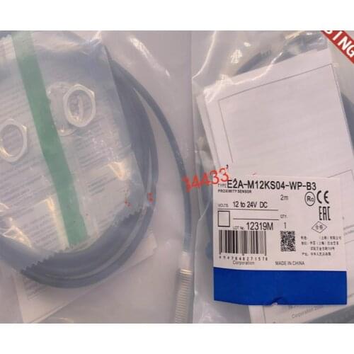 2pcs High quality omron inductive Proximity switch E2A-M12KS04-WP-B3 E2A-M12KS08-WP-C1