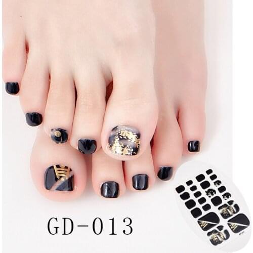 22 Tips/Sheet Self Adhesive Nail Sticker Colorful Nail Stickers Nail Art Stickers Nails Art Decoration Minimalist Design Shiny