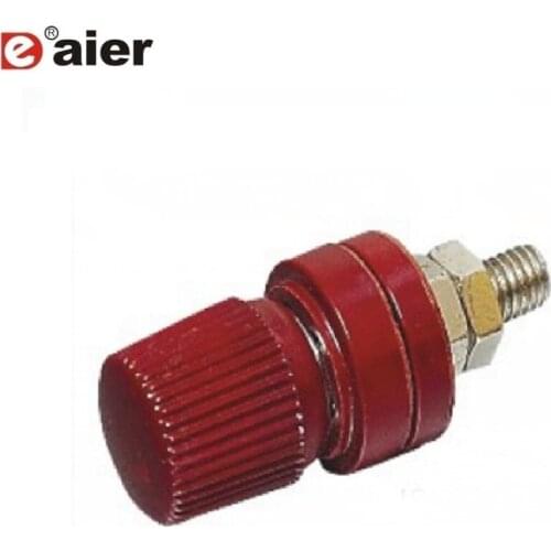 25PCS Electrical Male Screw Type Audio Binding Post Insulated Terminal Power Speaker Terminal Spring Audio 50A 6MM/8MM Connector