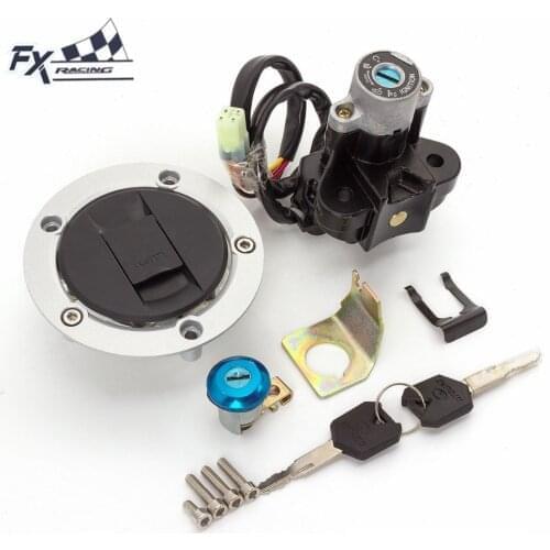 4 wires Motorcycle Ignition Switch Gas Cap Fuel Tank Cover Seat Lock key Set For Suzuki SFV650 Gladius SFV 650 2009-2015