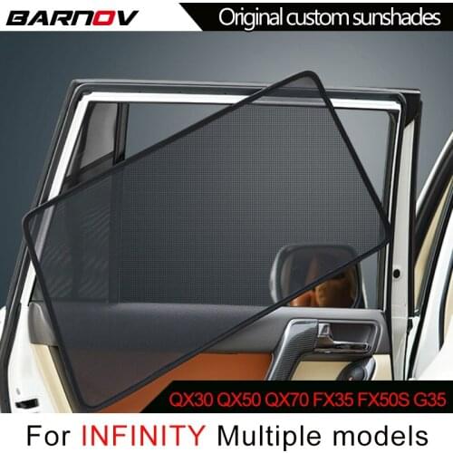 BARNOV Car Special Curtain Window SunShades Mesh Shade Blind Original Custom For INFINITY QX30 QX50 QX70 FX35 FX50S G35