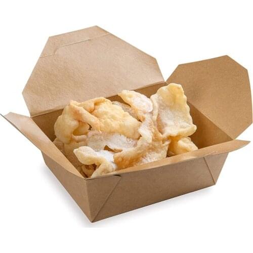 Free Shipping - Parties Catering Supplies, Paper Take Out Food Lunch Boxes -1300ml To Go Containers for Restaurants, 10/Pack