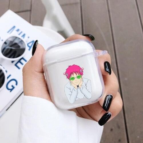 Japanese anime the disastrous life of saiki k Earphone Case For Apple AirPods 2 1 Gen Clear Soft Protective Headphone Cover