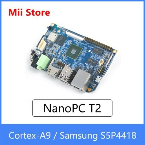 NanoPC T2 A9 Quad Core Development Board S5P4418 Card Computer Onboard WiFi Bluetooth Ubuntu Android 1G DDR3 AXP228 PMU NP018