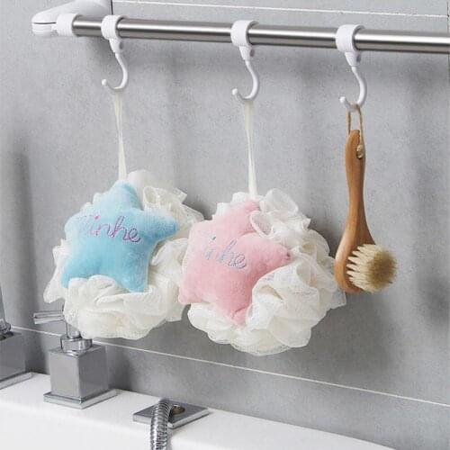 Flower Bath Shower Balls Exfoliating Skin-friendly Soft Bath Mesh Brush for Baby Wash Sponge for Body For Bathroom Accessories