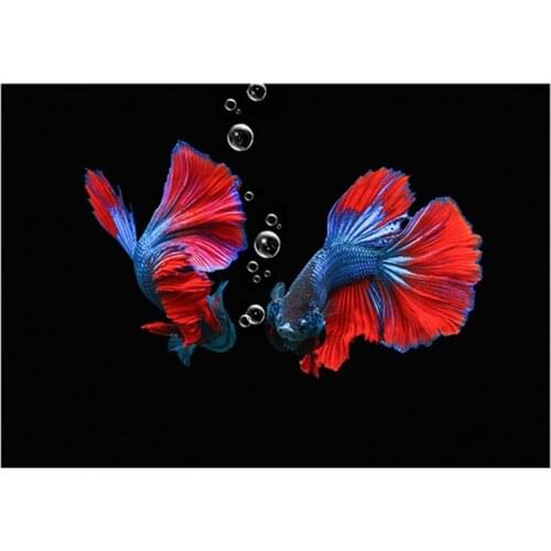 Diy Diamond Painting Hot Selling Colorful Goldfish Rhinestone 5D Embroidery Cross Stitch Kits Mosaic Wedding DecorationZP-4056
