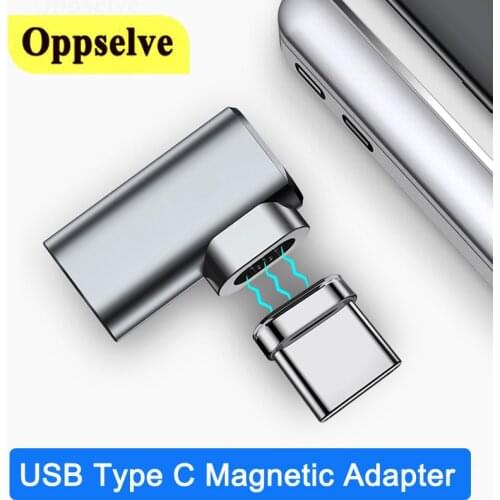 USB Type C To Type-C Magnetic Adapter For Macbook Samsung S20 Huawei OnePlus Xiaomi 11 Fast Charging Game Magnet USB-C Connector
