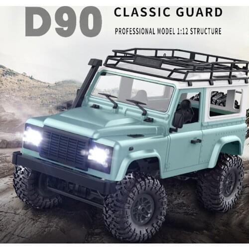 MN-D90 Rock Crawler 1/12 4WD 2.4G Remote Control High Speed Exquisite Details Off Road Truck RC Car Led Light RTR Toys Kid Adult