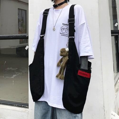 Multifunction cargo vest Korean style women vintage oblique waistcoat chaleco mujer woman harajuku casual crossbody bag