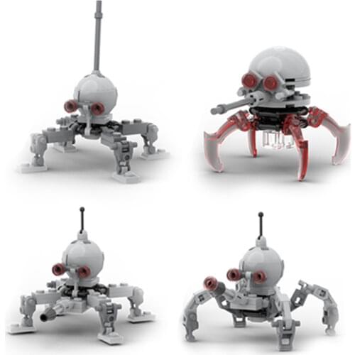 MOC Space war Droideka Destroyer Droidals Dwarf Spider Sealed Imperial Clone At dp Walker Mini Building Block Toy For children