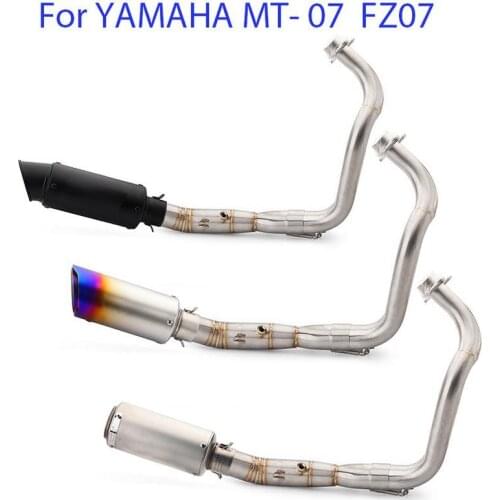 Motorcycle Full Exhaust System Muffler Pipe For Yamaha MT-07 FZ-07 MT07 FZ07 MT 07 2014-2019 XSR700 2014-2019