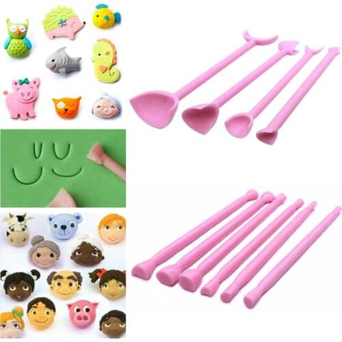 6 pcs/set Cartoon Eyes Nose Fondant Cake Decorating Cutter Fondant Sugar Craft Mold Tools
