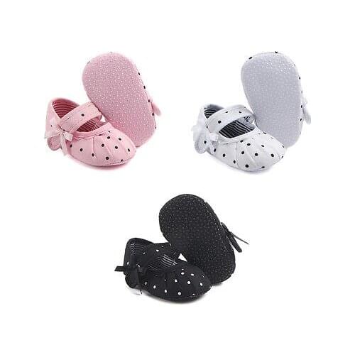 Baby Girls Newborn Prewalker Non-slip Kids Soft Sole Toddler Baby Casual Shoes Girl Bowknot Crib Shoes