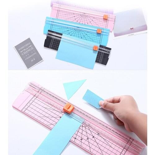 New Precision Paper Cutter Safety Cutting Mat Ruler for A4 A5 Paper Photo Label Scrapbooking Trimmer for Office School ABS