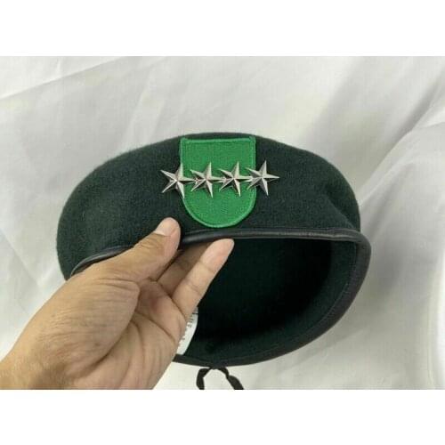 NEW US ARMY 9th Special Forces Group Green Beret Officer 4star General Rank Hat Military Cap