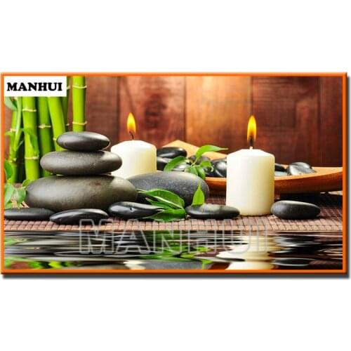 New Diy Diamond Painting 3D diamond painting full square rhinestones full diamond embroidery Candle flower Home Decoration MH513