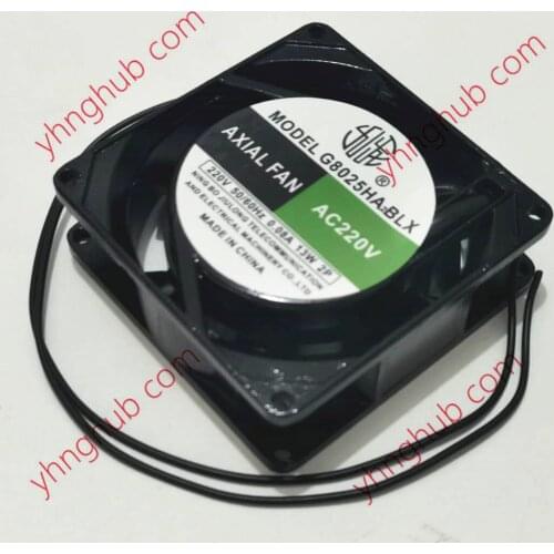 AXIAL G8025HA2BLX AC 220V 0.08A 80X80X25mm Server Spuare Fan